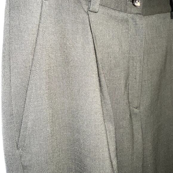 Lauren Ralph Lauren Womens Size 6 Dark Green Wool Pleated Lined Dress Slacks - Picture 2 of 6